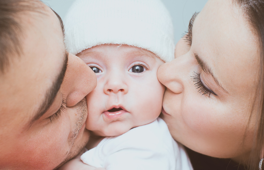 Starke Familie mit Sleeptalk